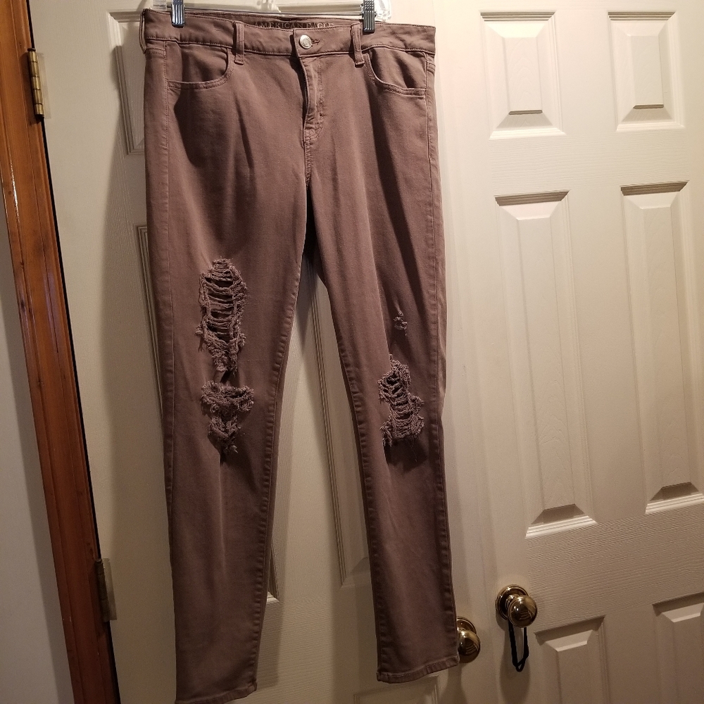 American Eagle Destroyed Skinny Jean's